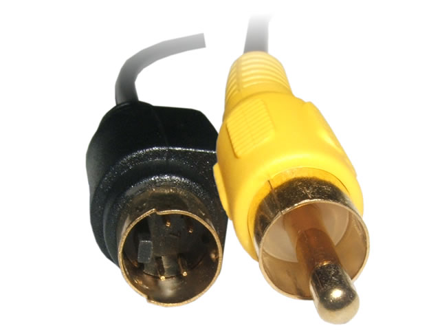 CABLE SUPER VIDEO 4 PIN A RCA -  1.5 MTS - M A M -NS-CASVRC- NISUTA